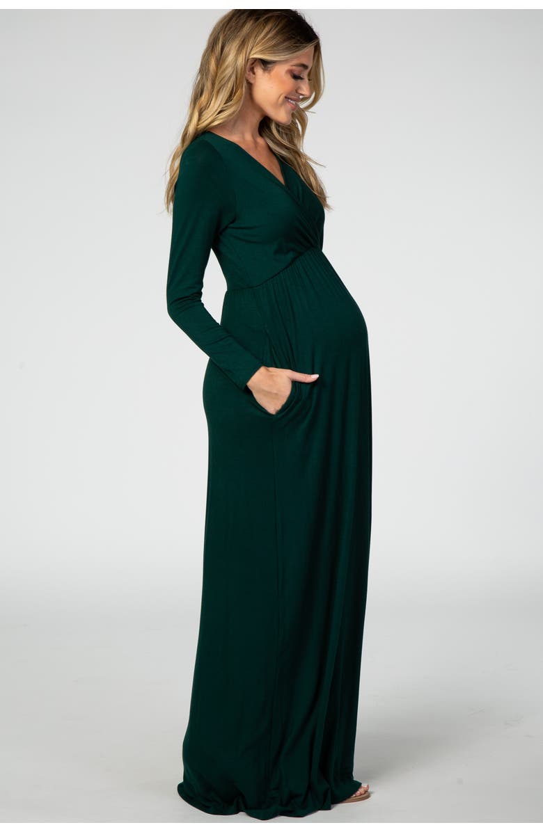 PinkBlush Long Sleeve Maxi Dress, Alternate, color, Green