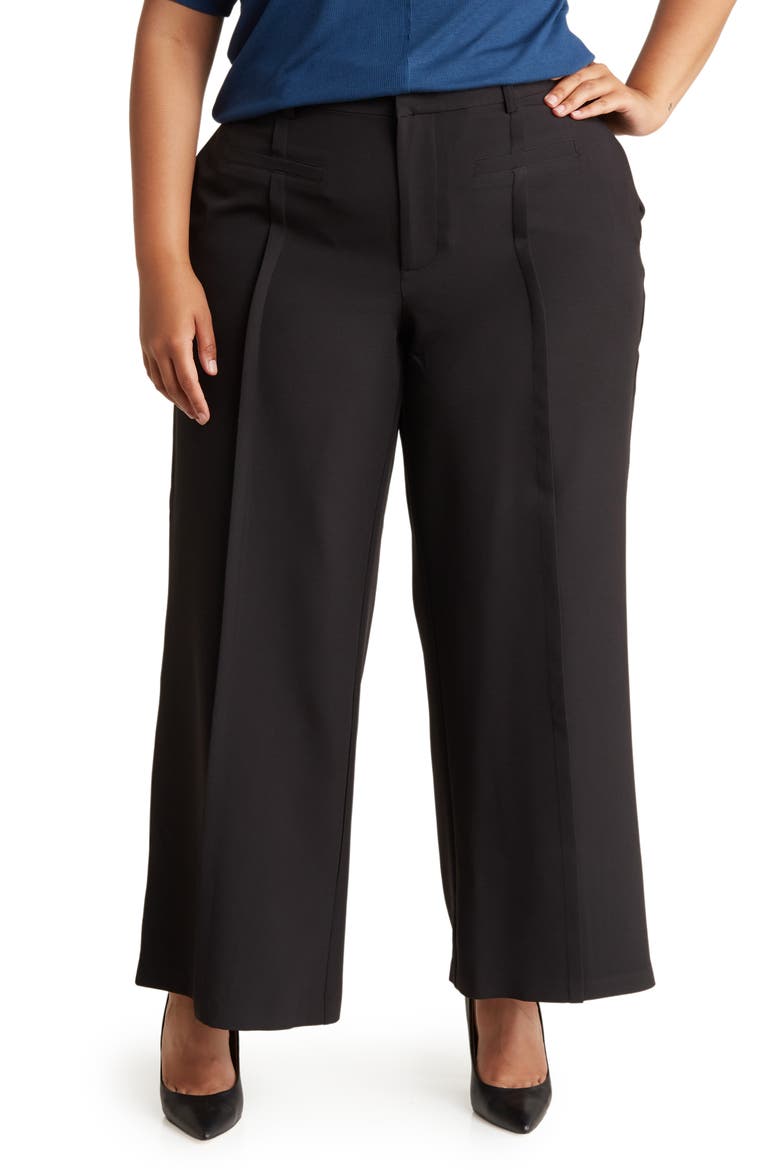 Marcia Wide Leg Pants, Main, color, BLACK