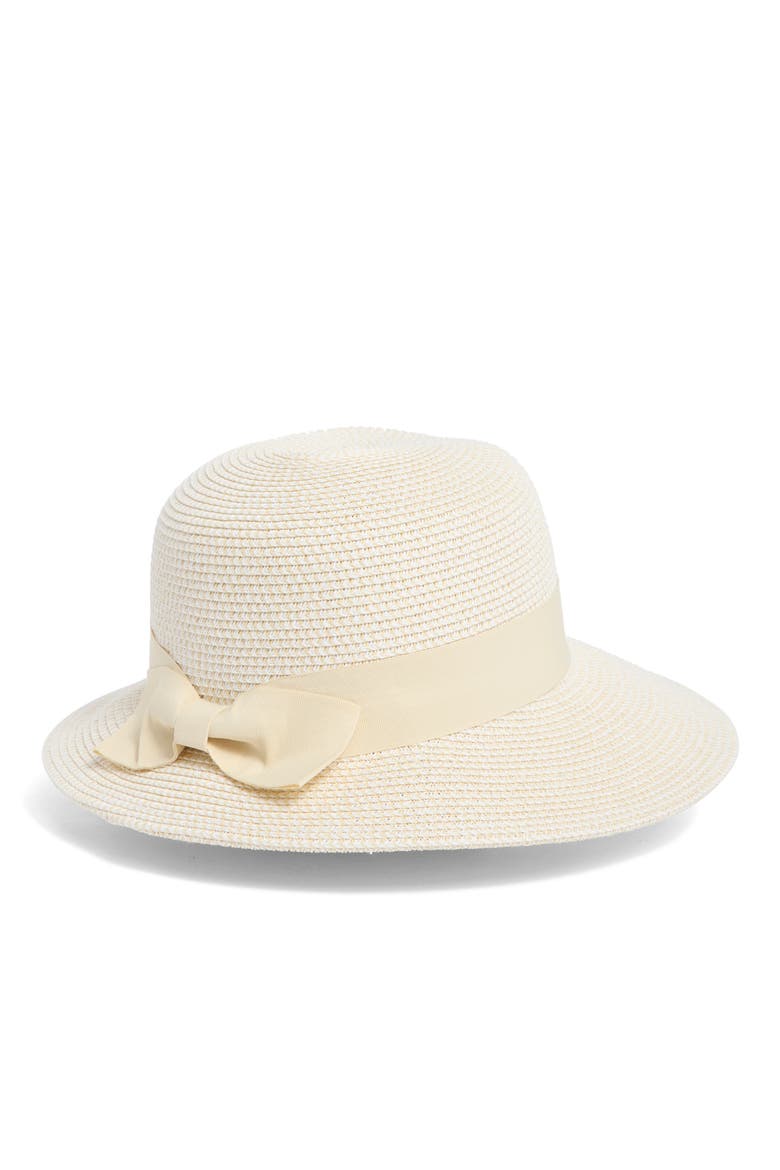 Wide Brim Framer Hat, Alternate, color, IVORY COMBO