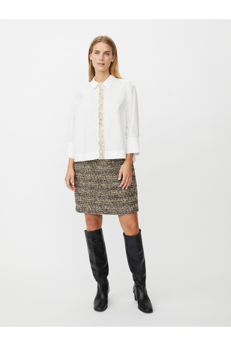 Maivesonna Embellished Poplin Shirt, Alternate, color, White