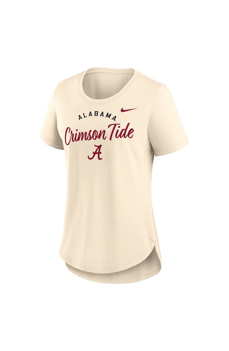 Nike Women's Nike  Tan Alabama Crimson Tide Script Logo Tri-Blend T-Shirt, Alternate, color, 
