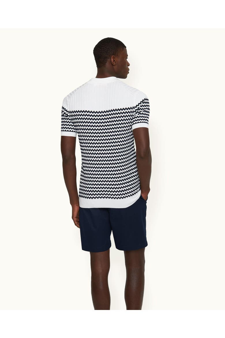 Canet Tailored-Fit Polo Shirt, Alternate, color, Cloud/Ink