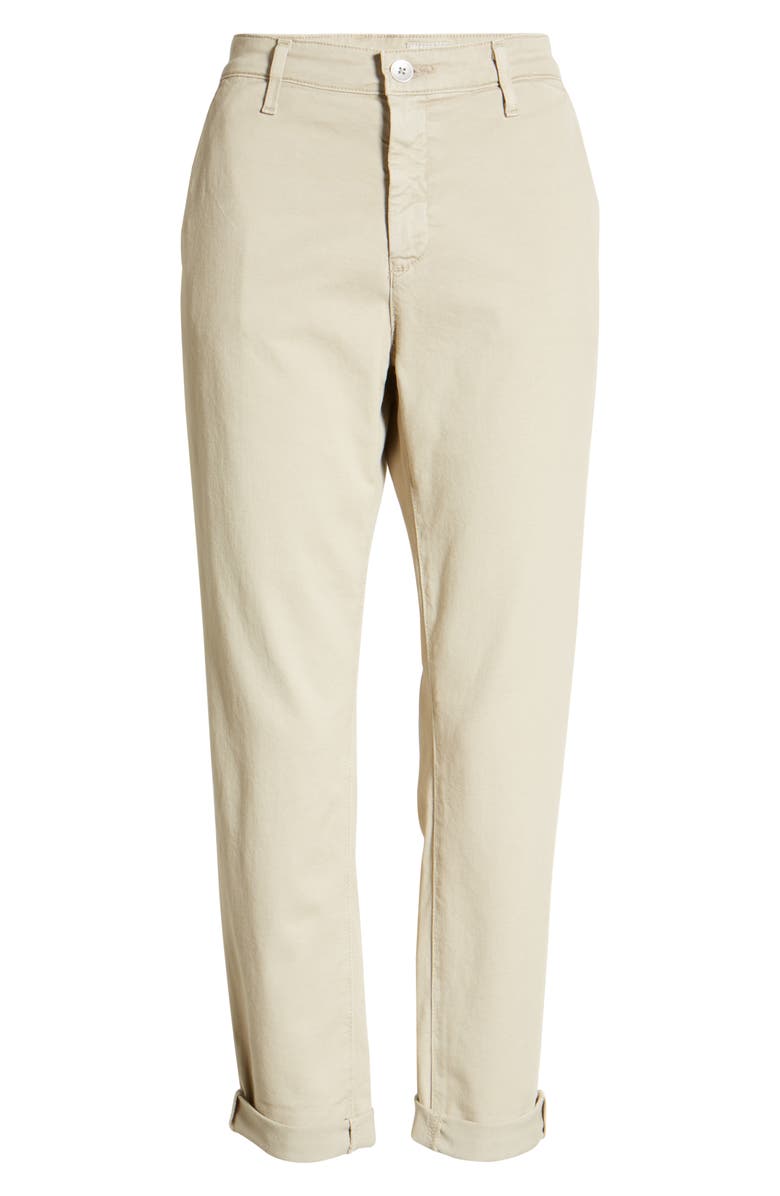 AG Caden Crop Twill Trousers, Alternate, color, Sulfur Dry Dust