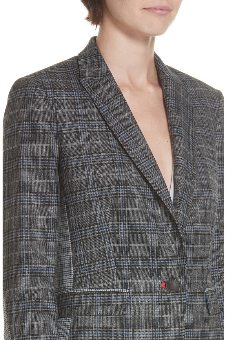 Lexington Plaid Blazer, Alternate, color, DKGRY/ BLUCHK