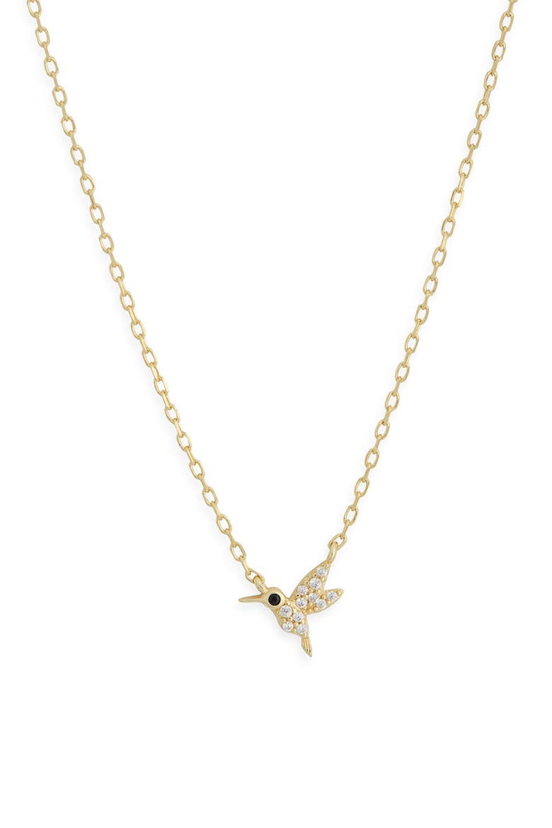 Hummingbird Pendant Necklace, Alternate, color, GOLD