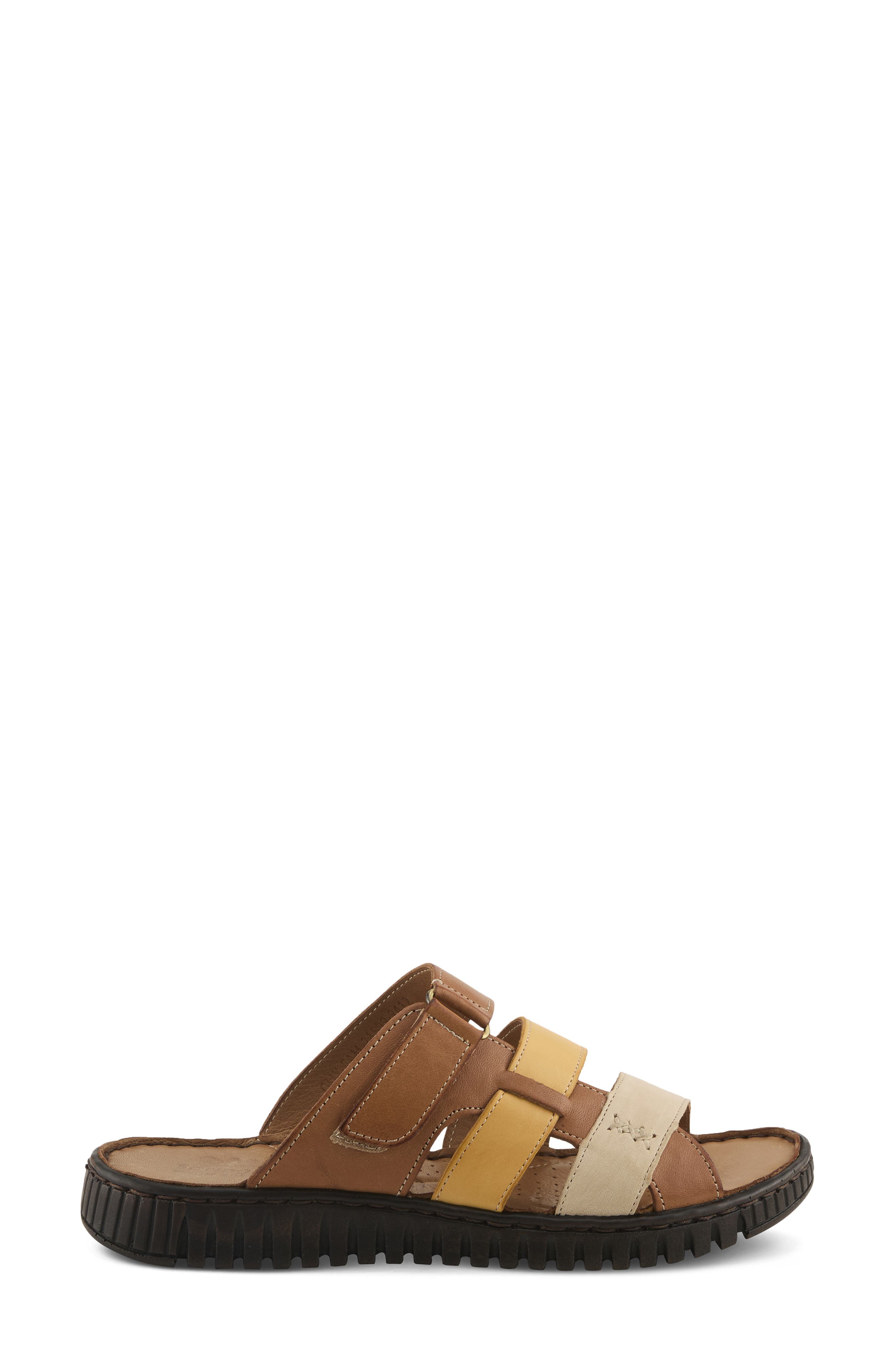 Spring Step Olly Slide Sandal, Alternate, color, Camel Multi