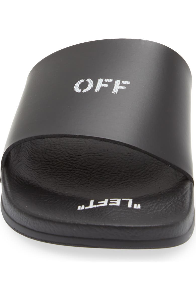 Off-White Logo Pool Slide, Alternate, color,