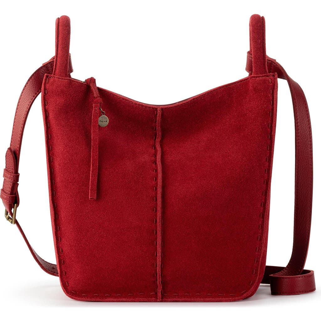 The Sak Los Feliz Crossbody Leather Bag In Red