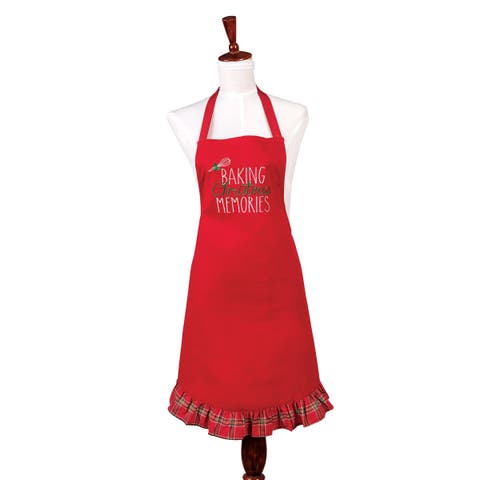 "Baking Christmas Memories" Embroidered Kitchen Cooking Baking Apron