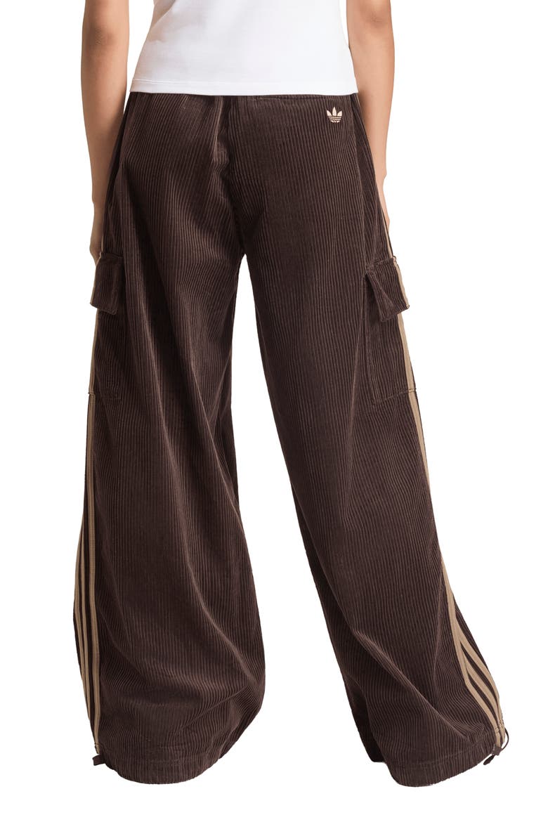 Corduroy 3-Stripes Cargo Pants, Alternate, color, AURORA COFFEE/ KHAKI SIX
