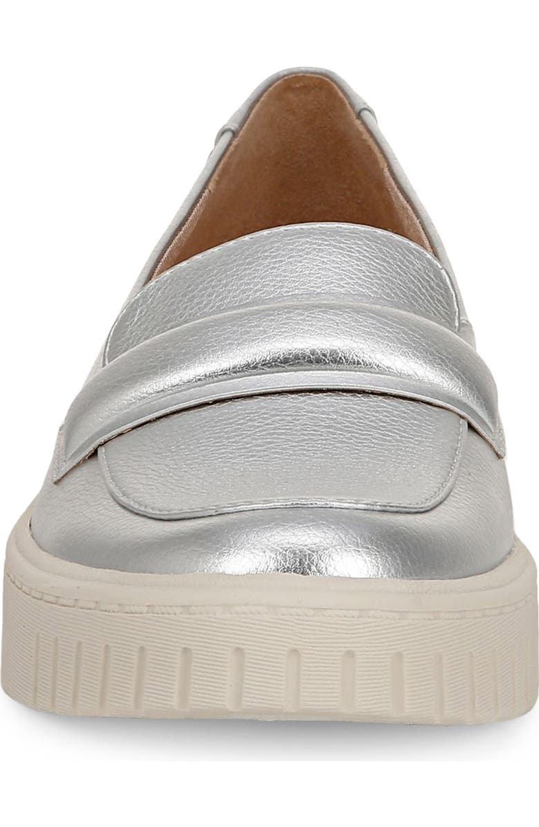 LifeStride Geneva Slip-On Platform Sneaker, Alternate, color, Silver