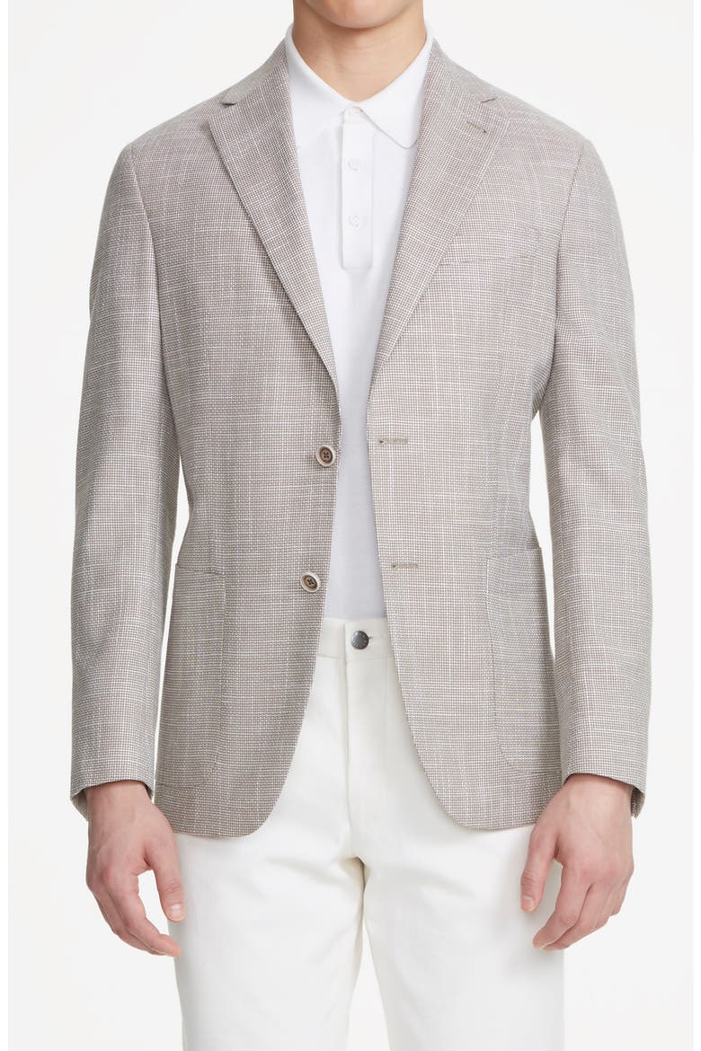 Morton Unconstructed Wool Blend Sport Coat, Alternate, color, TAN