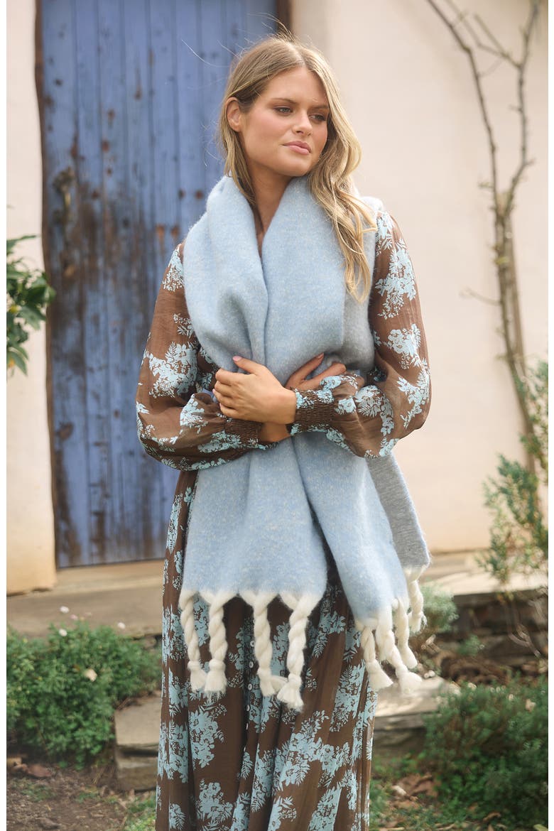 Halcyon Floral Print Long Sleeve Maxi Dress, Alternate, color, MISTFLOWER