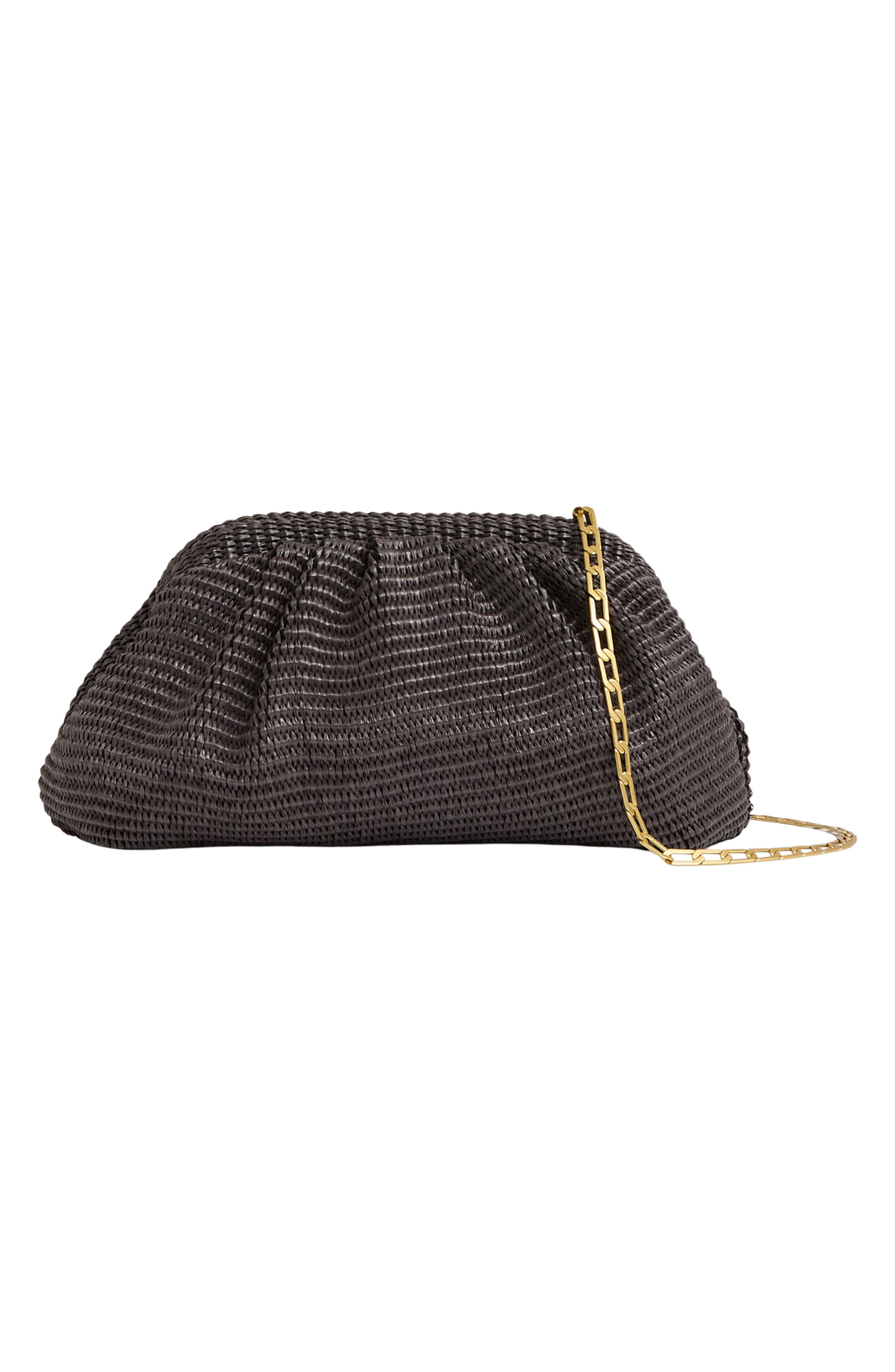 Reiss Gia Woven Clutch, Alternate, color, 