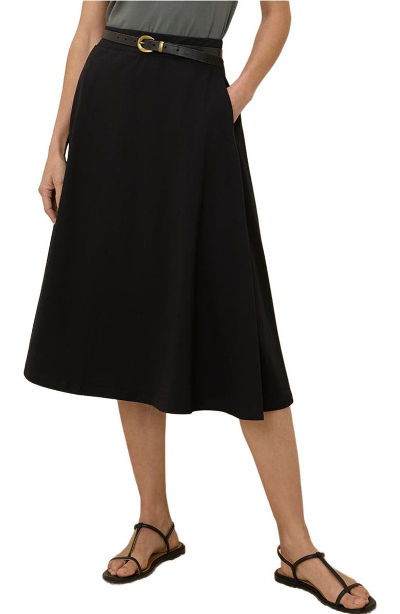 Pact Fit & Flare Midi Skirt, Alternate, color,