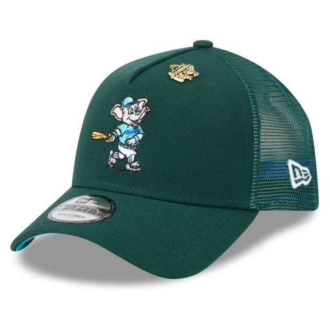 Men's New Era  Green Athletics 2025 Big League Chew A-Frame 9FORTY Adjustable Trucker Hat