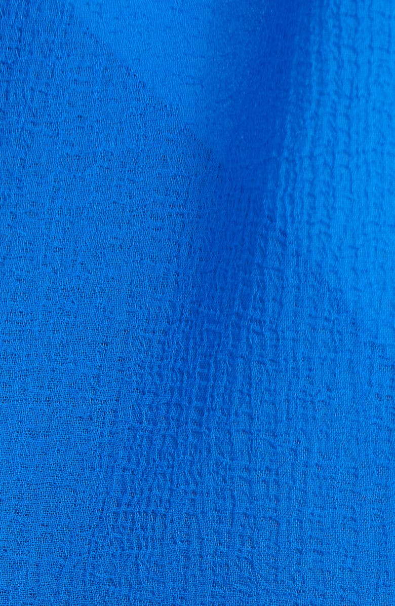 Ramy Brook Gwendolyn Lace Trim Cover-Up Minidress, Alternate, color, Ocean