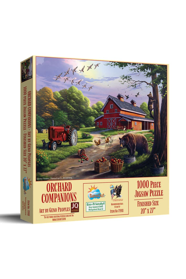 Orchard Companions 1000 piece Jigsaw Puzzle for Adults, Main, color, Multicolor