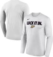 Nike Men's Nike  White Purdue Boilermakers 2026 On-Court Bench Long Sleeve T-Shirt