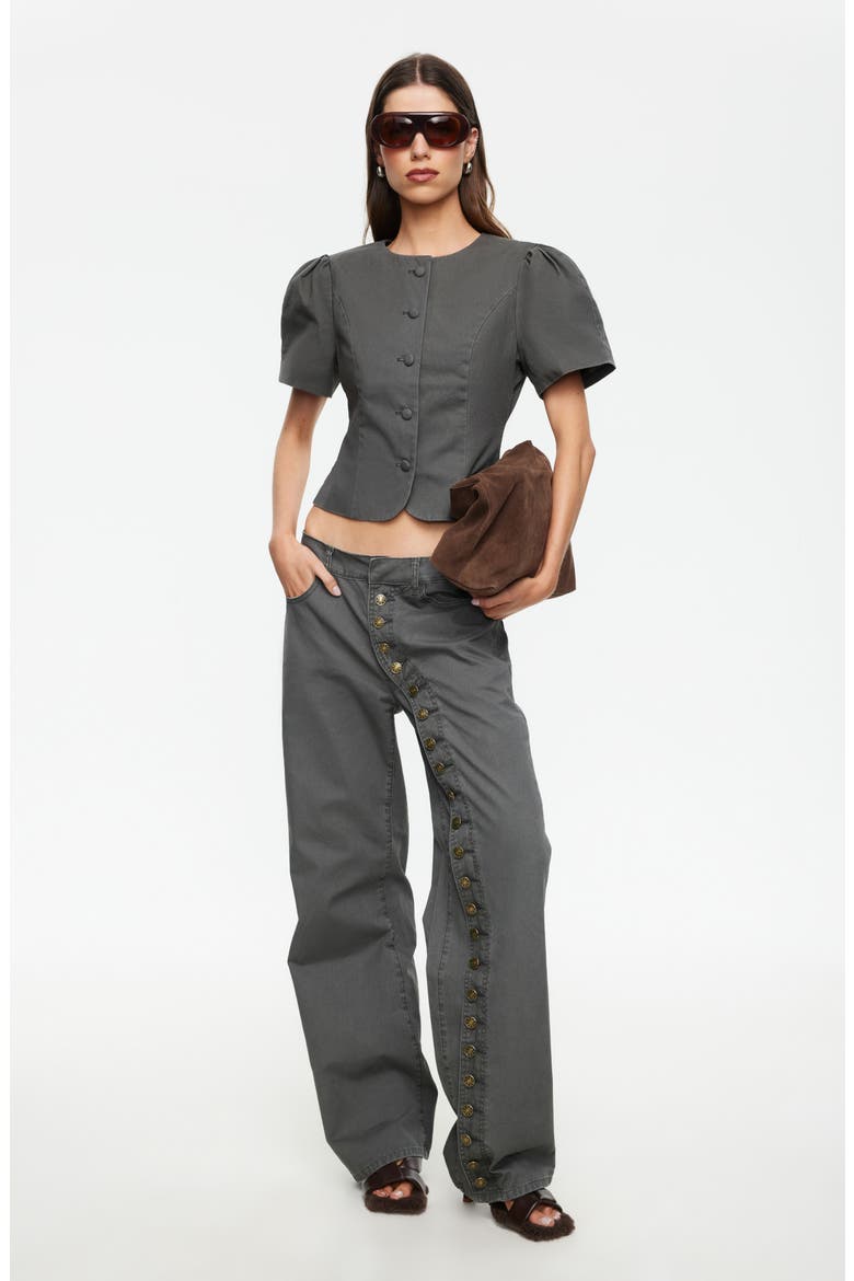 Penny Cotton Pants, Alternate, color, MOSS