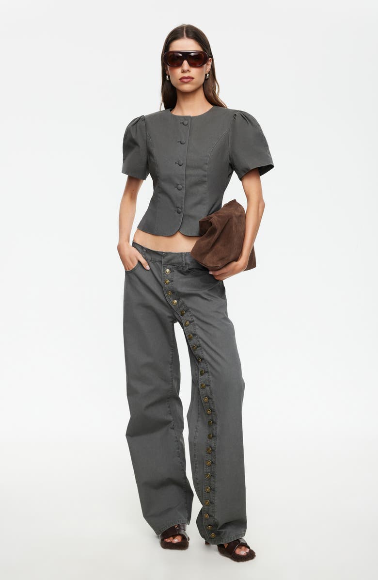 LIONESS Penny Cotton Pants, Alternate, color, Moss