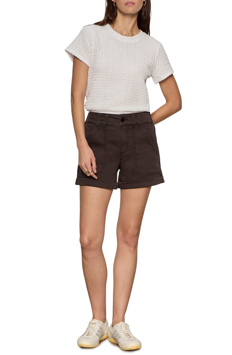 Sanctuary Perfect Puckered Lace T-Shirt, Alternate, color, White