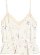 MAUDE CLUB Jarvis Floral Peplum Top