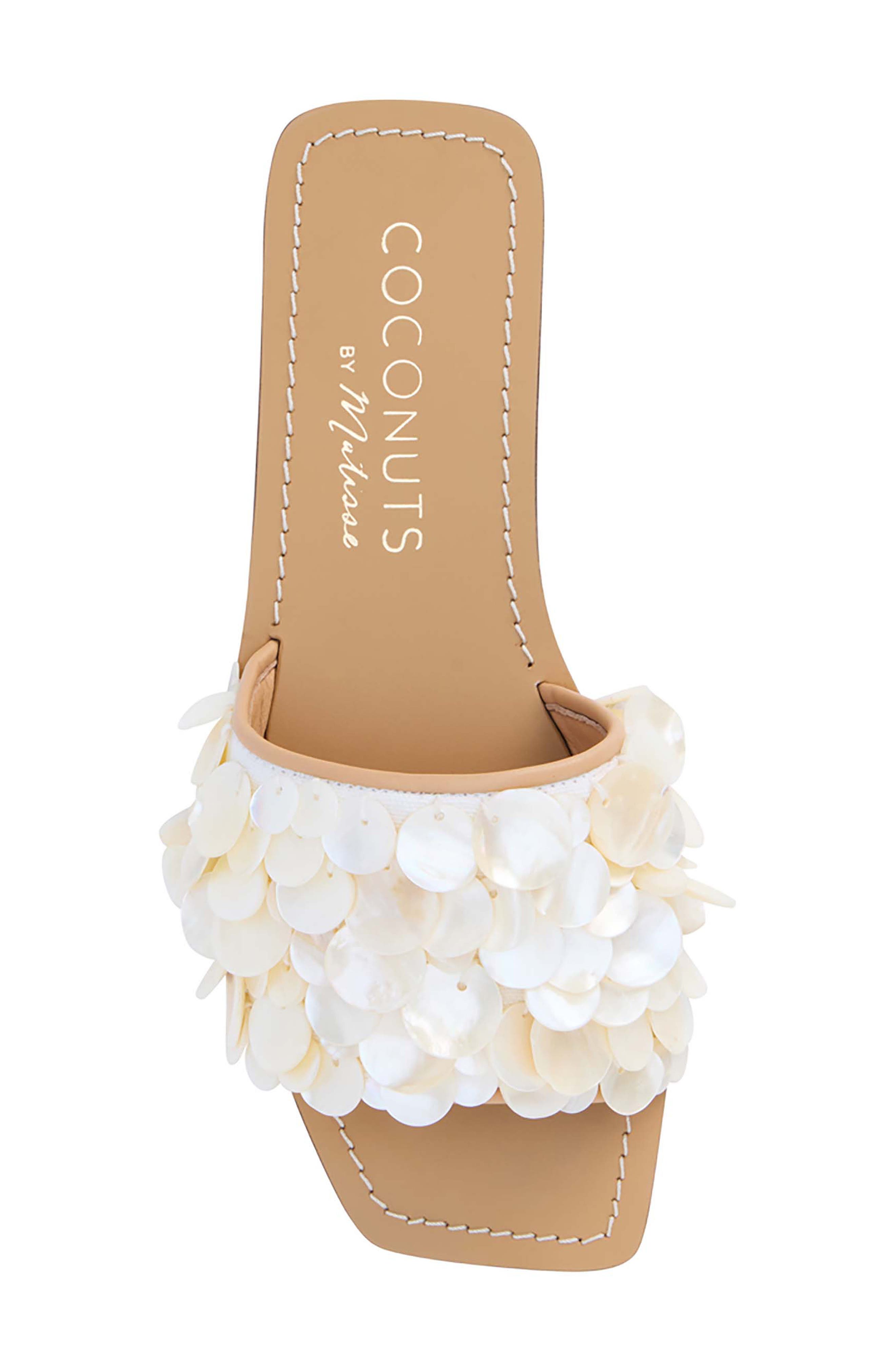 Waverly Slide Sandal, Alternate, color, NATURAL/ WHITE