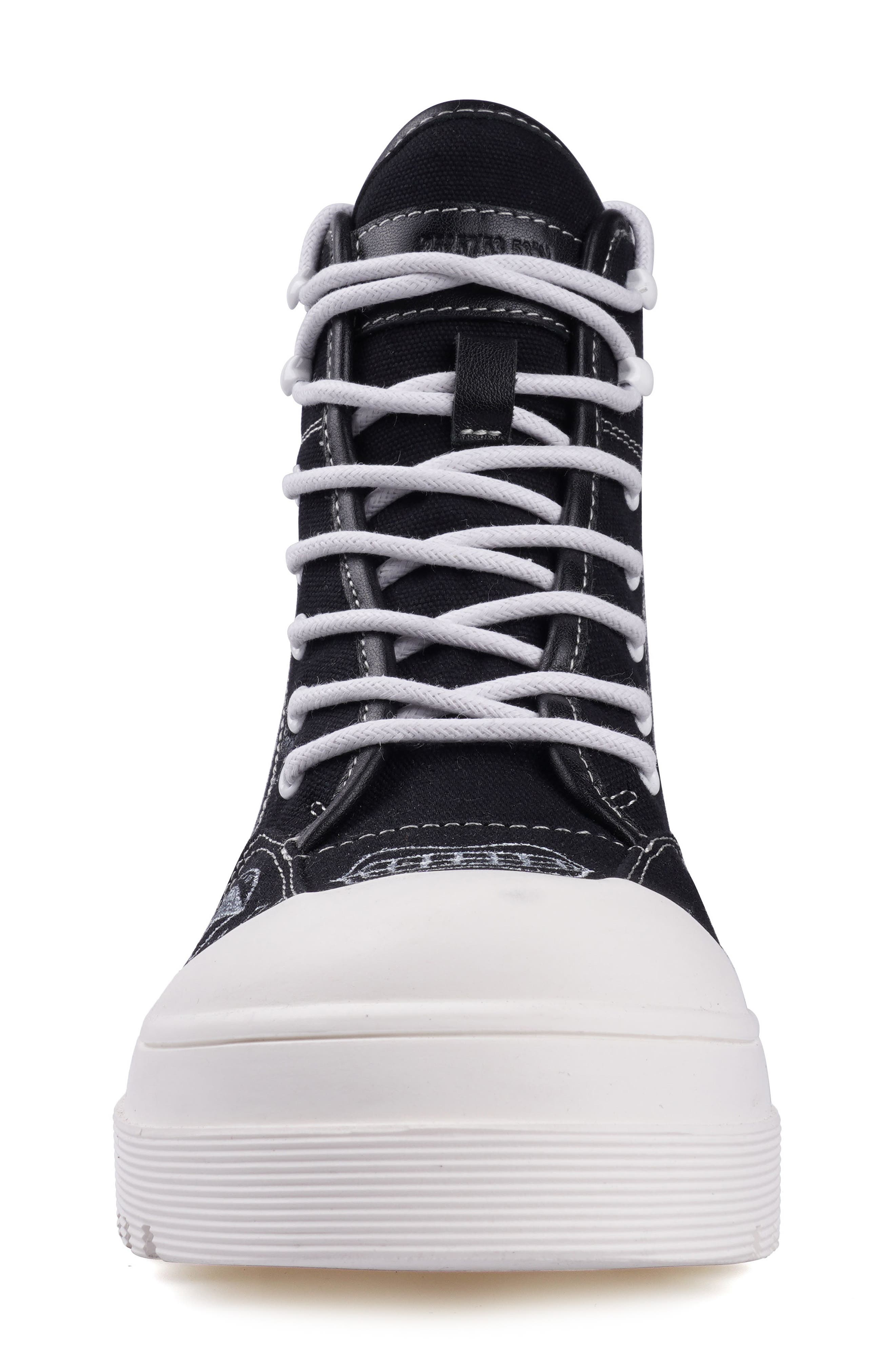 ZIGI Belisa Platform High Top Sneaker, Alternate, color, Black Canvas