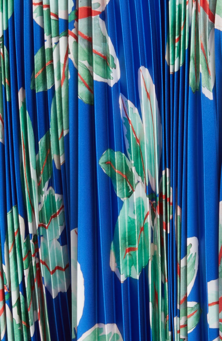 Hutch Sabina Floral Tiered Plissé Gown, Alternate, color, 