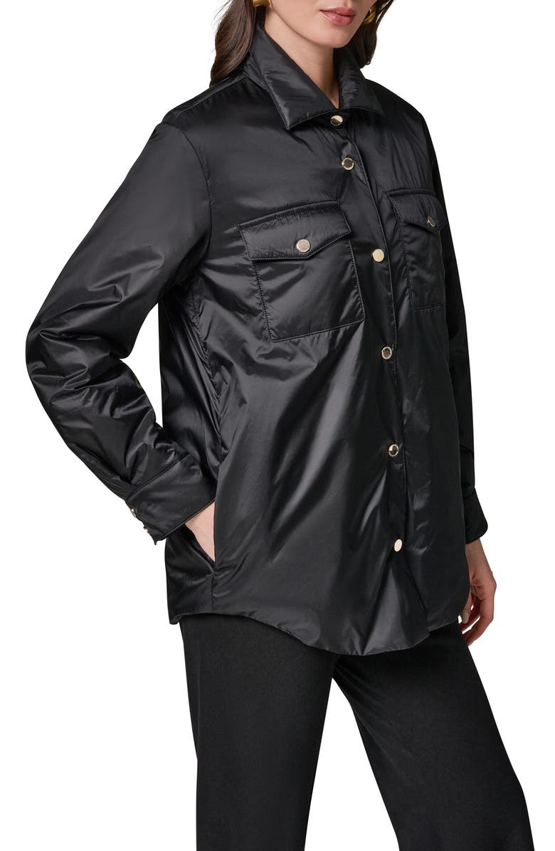 Donna Karan New York Snap Front Shirt Jacket, Alternate, color, 