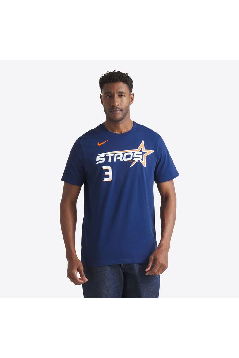 Men's Nike Jeremy Peña Navy Houston Astros 2025 City Connect Fuse Name & Number T-Shirt, Alternate, color, Navy