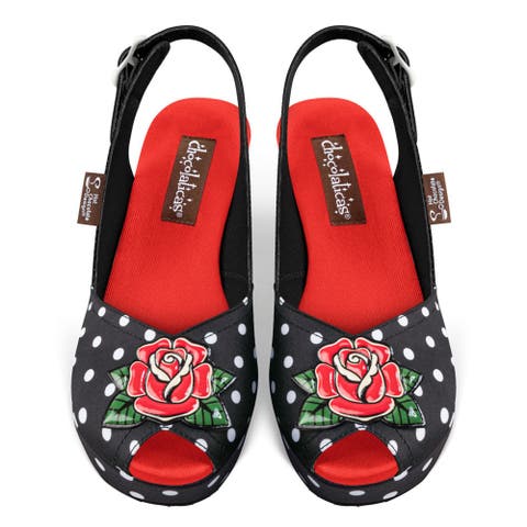 Rockabilly Women's Wedge Sandals