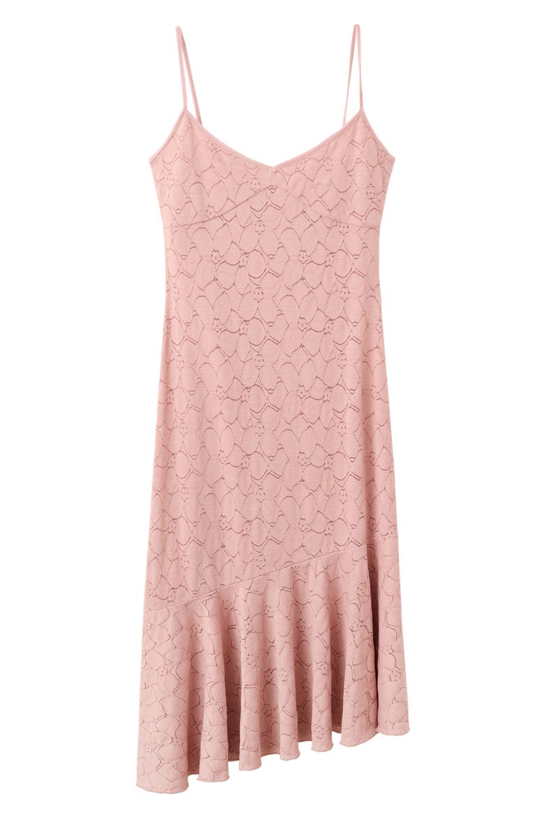 Openwork Embroidered Midi Dress, Main, color, PALE PINK