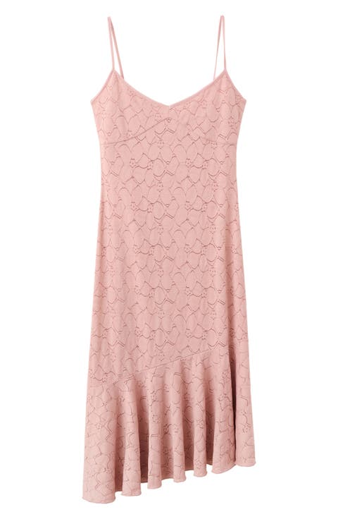 Openwork Embroidered Midi Dress