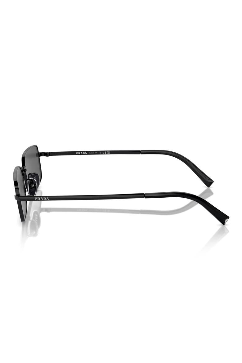 59mm Rectangular Sunglasses, Alternate, color, BLACK/ GREY