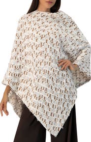 IVONNE Knitted Poncho Sweater