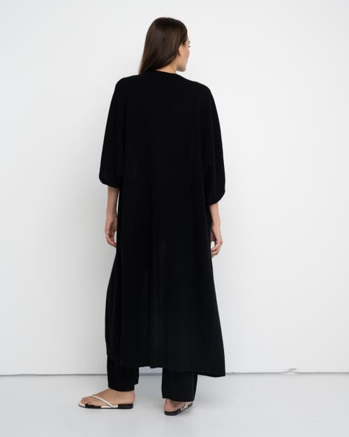 Lisa Todd Uptown Cashmere Duster In Onyx