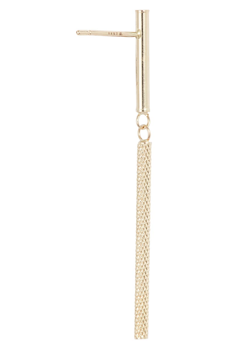 Bony Levy 14K Gold Cylinder Linear Drop Earrings, Alternate, color, 