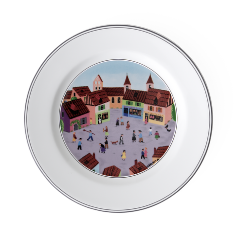 Design Naif Salad Plate #4 Old Village Square