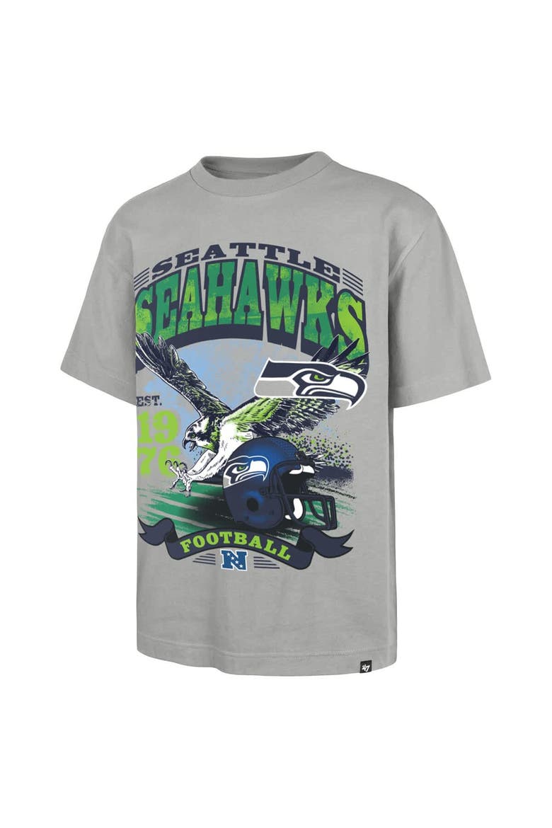 Men's '47  Gray Seattle Seahawks Regional Foundation T-Shirt, Alternate, color, Gray
