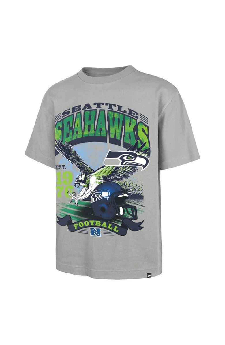 '47 Men's '47  Gray Seattle Seahawks Regional Foundation T-Shirt, Alternate, color, Gray