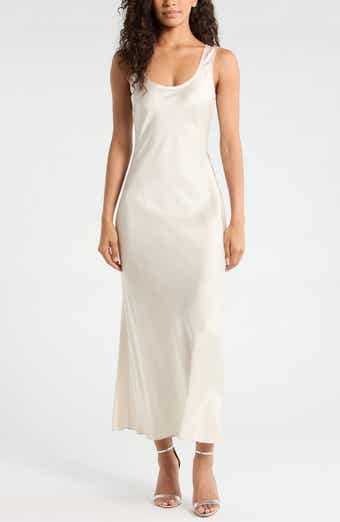 Coco Bias Cut Satin Tank Dress