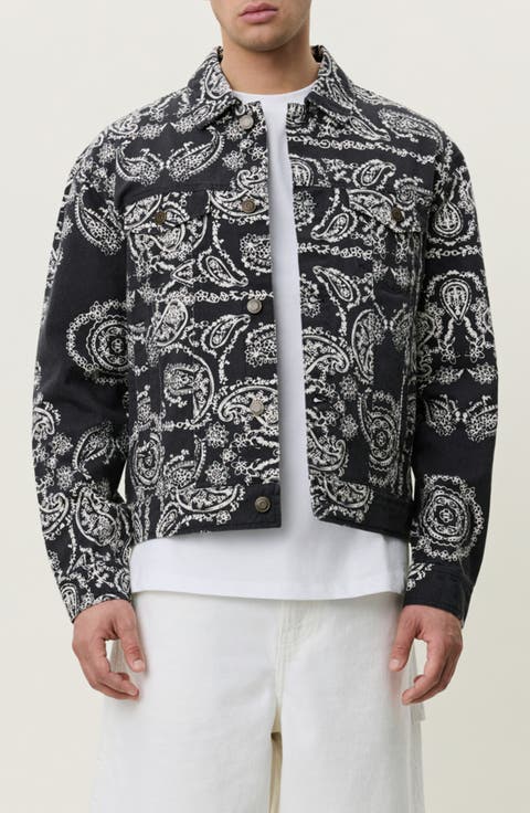 Paisley Cotton Twill Shirt Jacket