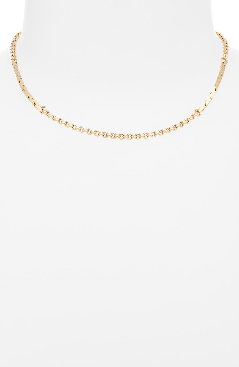 Saint Laurent Chain Necklace, Alternate, color,