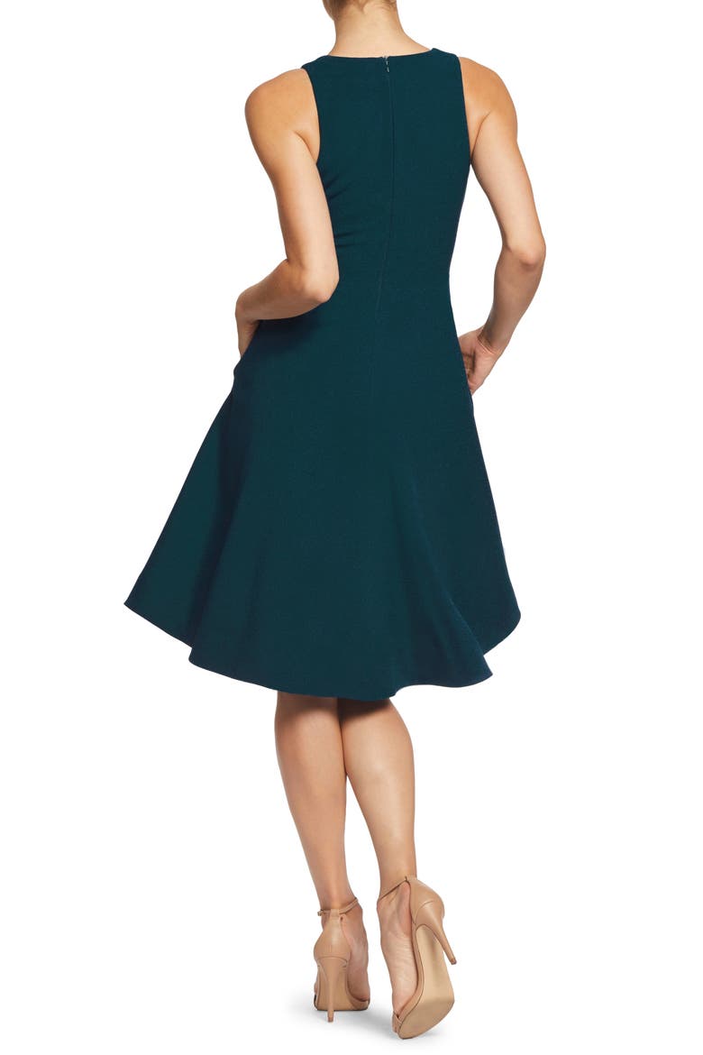 Catalina Fit & Flare Cocktail Dress, Alternate, color, PINE