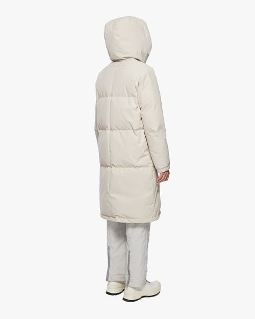 Quartz Co. Ines | Hooded Down Winter Jacket In Oatmeal