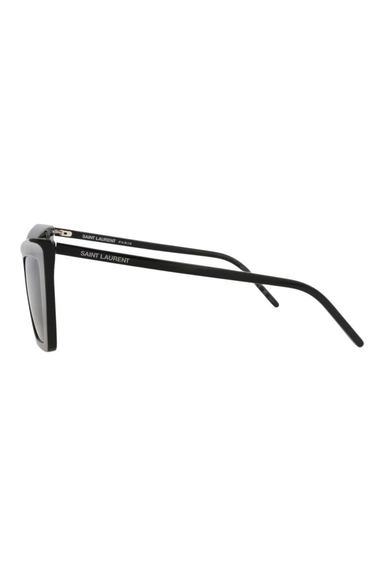 54mm Cat Eye Sunglasses, Alternate, color, BLACK BLACK BLACK