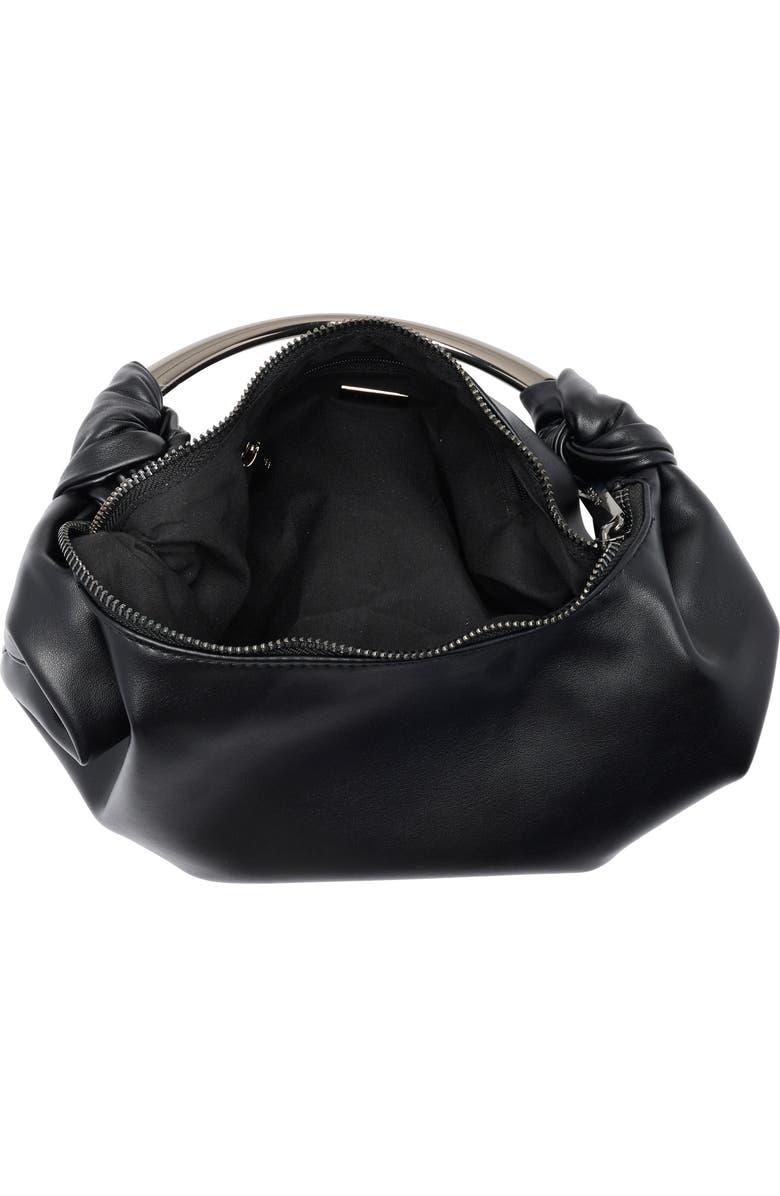 BCBG Knotted Top Handle Bag, Alternate, color, Black