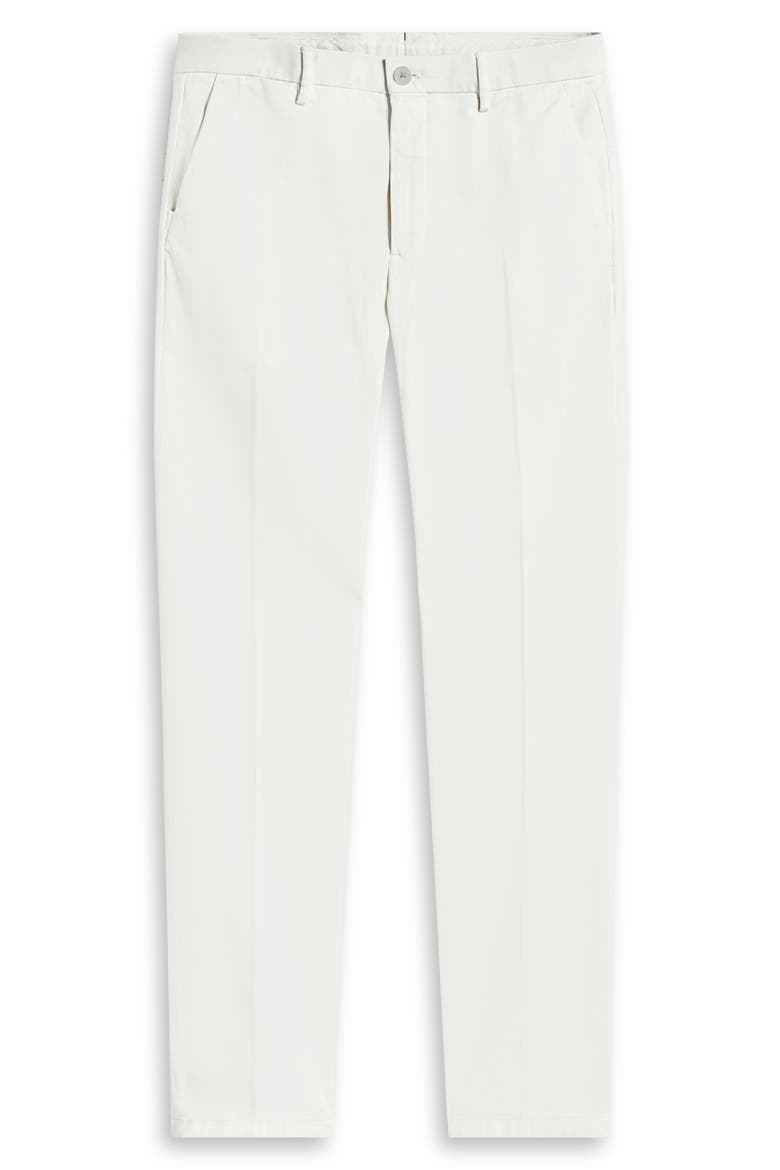 Flat Front Stretch Chinos, Alternate, color, CHALK